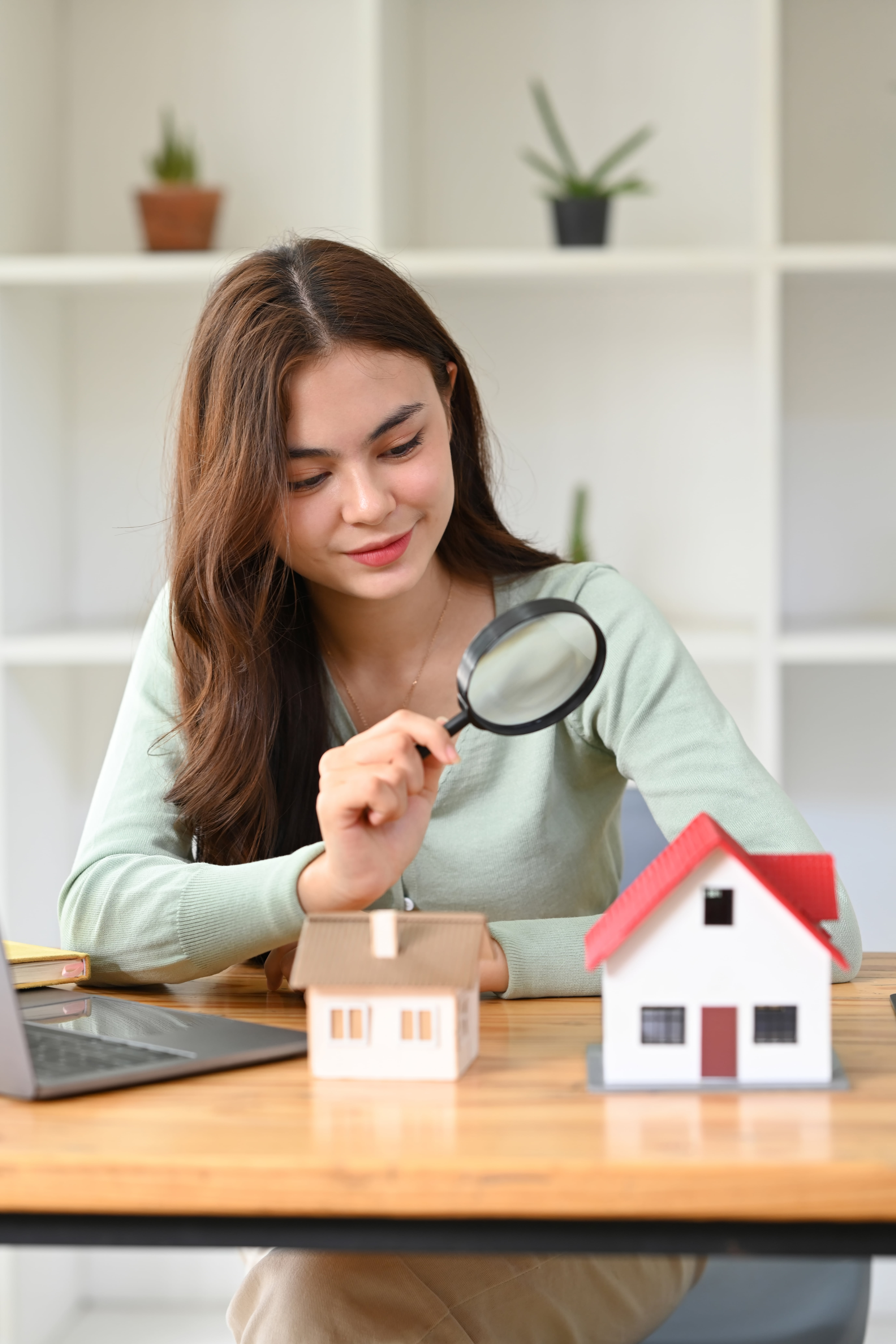 Real estate appraisal and house search concept.